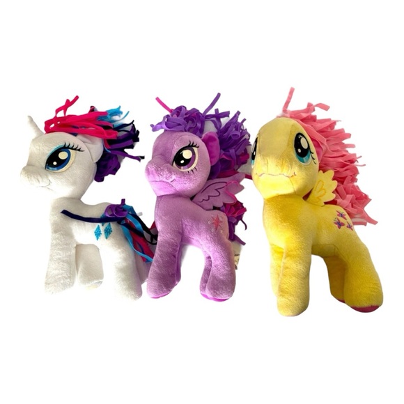 My Little Pony Set Of 3 Fluttershy, Rarity ‎ & Twilight Sparkle - Picture 1 of 12